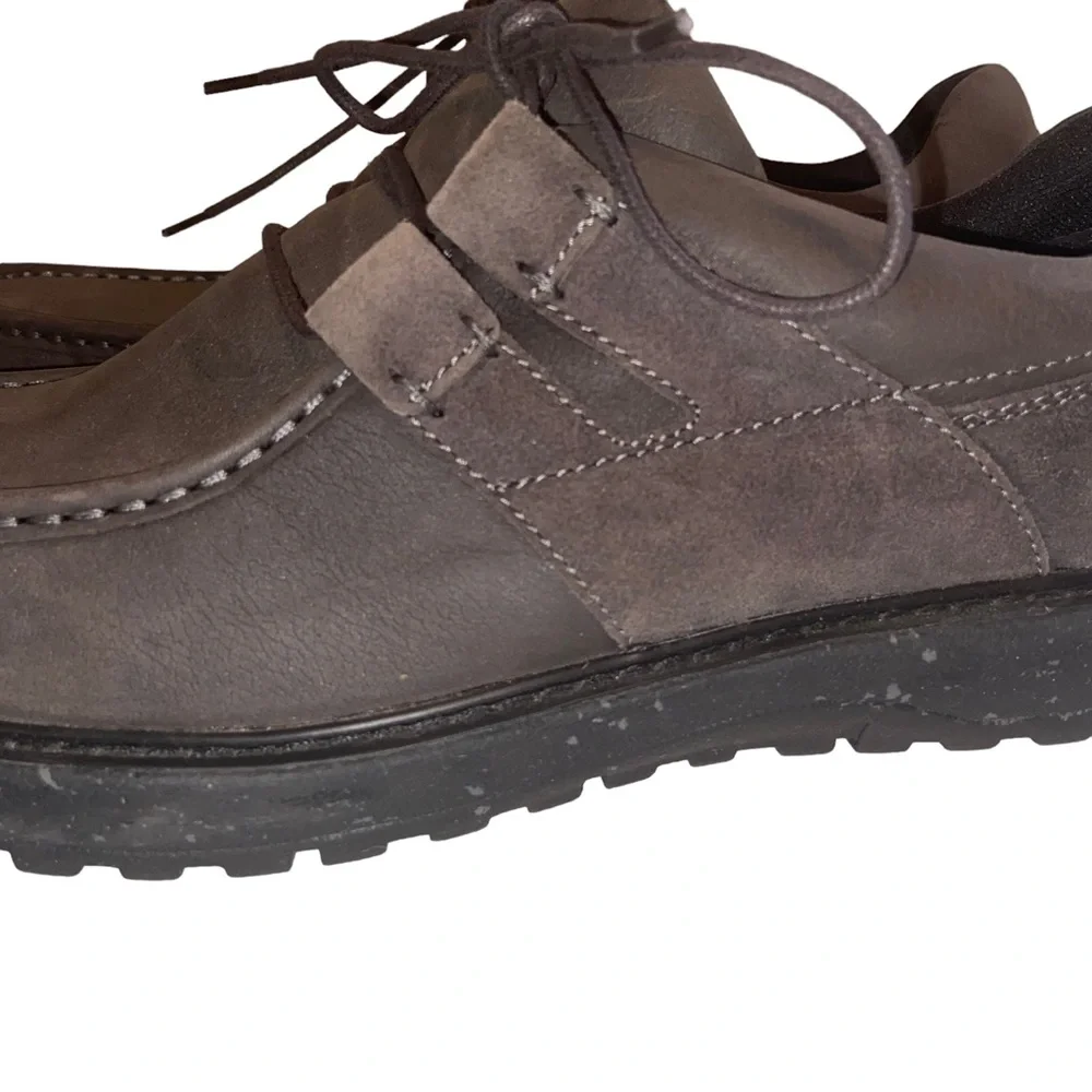 Abeo Pro System Barlow Leather Shoes Mens Size 12 M Gray Casual Comfort Lace Up